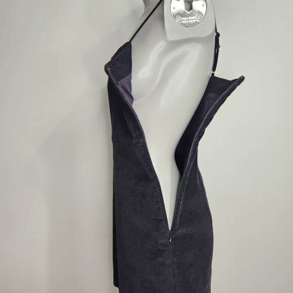 Aritzia Wilfred Isabella Black Corduroy Mini Dress Size 4 - Picture 7 of 16